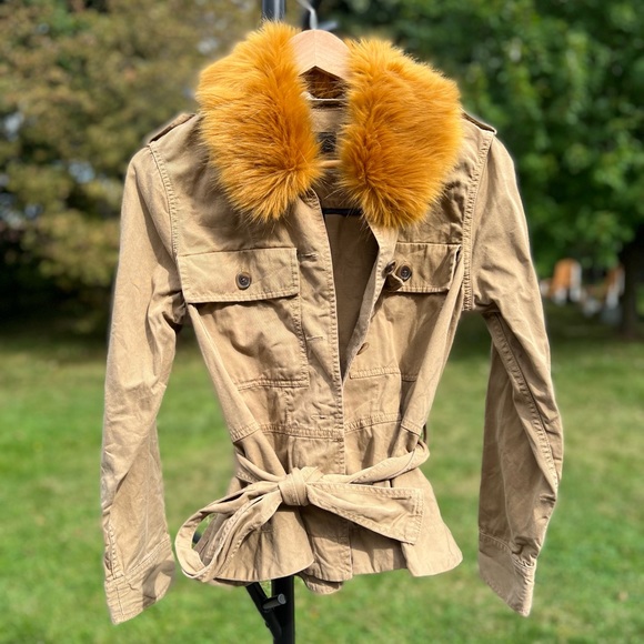 J. Crew Fall Jacket with Faux Fur Collar - Picture 7 of 7